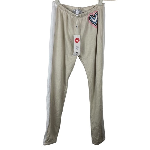 NWT  WILDFOX Womens Sweatpants S Retro Fox Heart Track Pants Jogger Lounge NWT - Picture 6 of 12